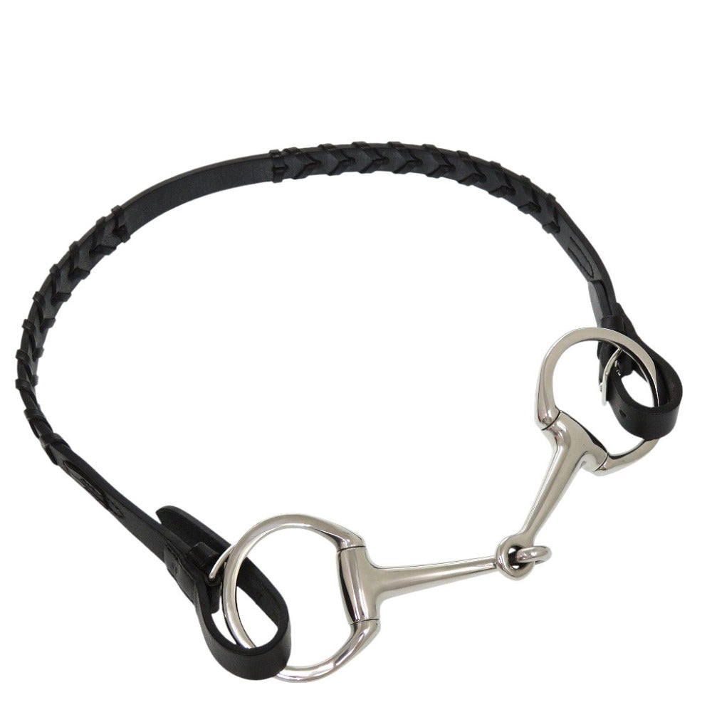 HERMES belt Vaux Swift black Horsebit Buckle Women 90