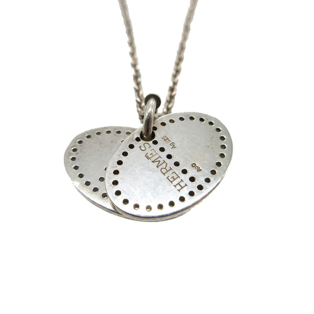 HERMES Necklace Silver925 Silver Eclipse Evelyn Oval Women