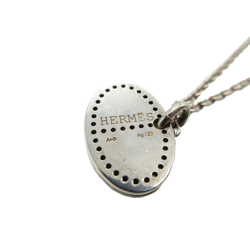 HERMES Necklace Silver925 Silver Eclipse Evelyn Oval Women