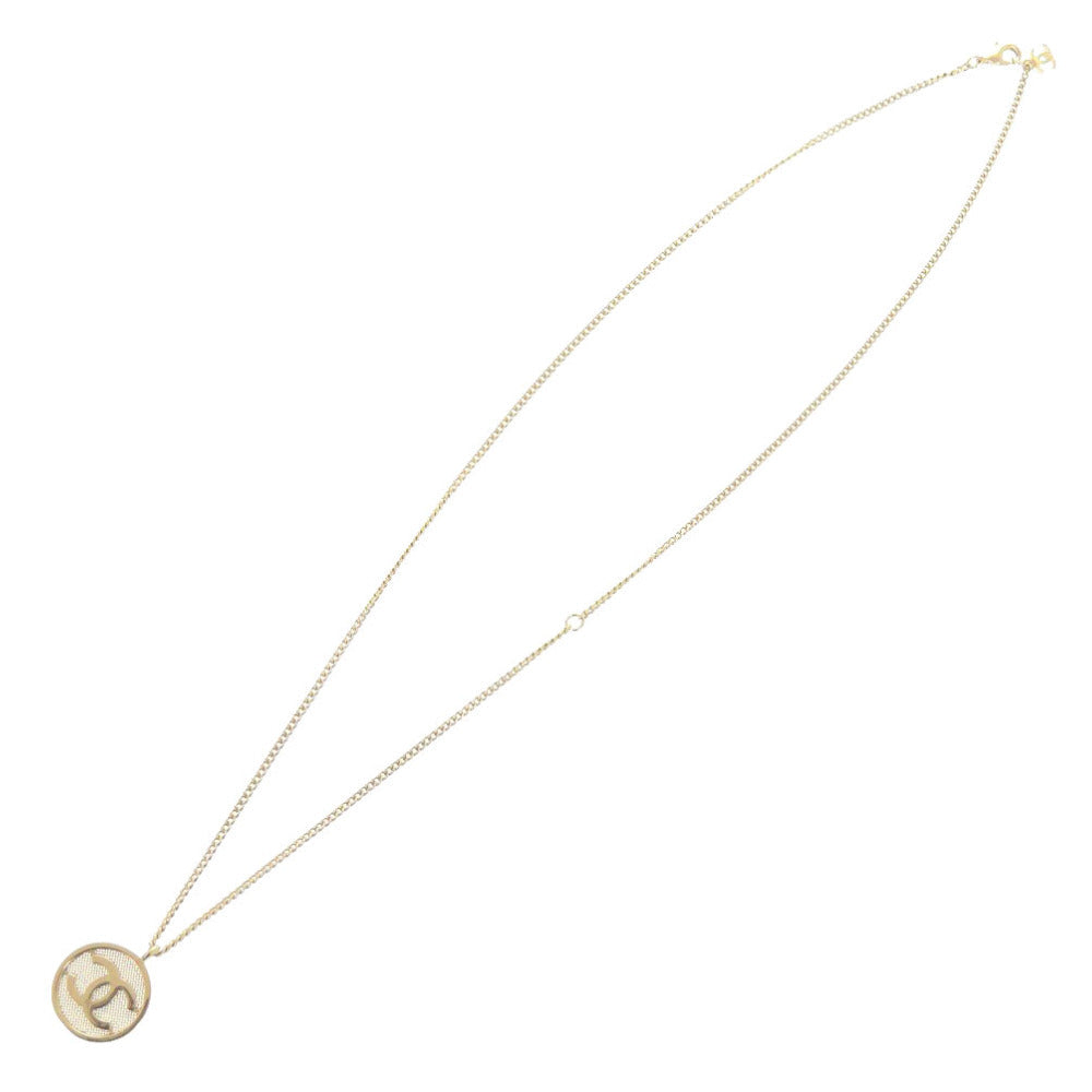 CHANEL Necklace Gold Plated gold
