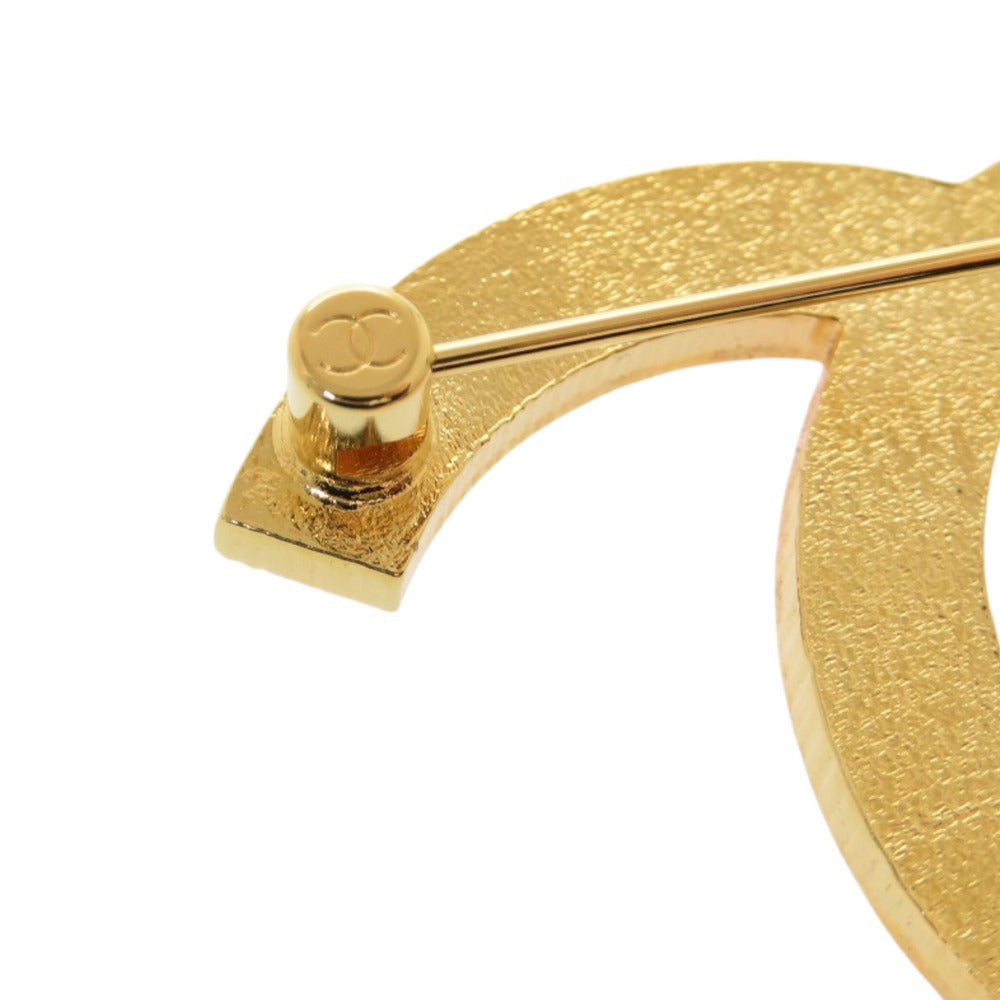 CHANEL Brooch metal gold Bicolor COCO Mark