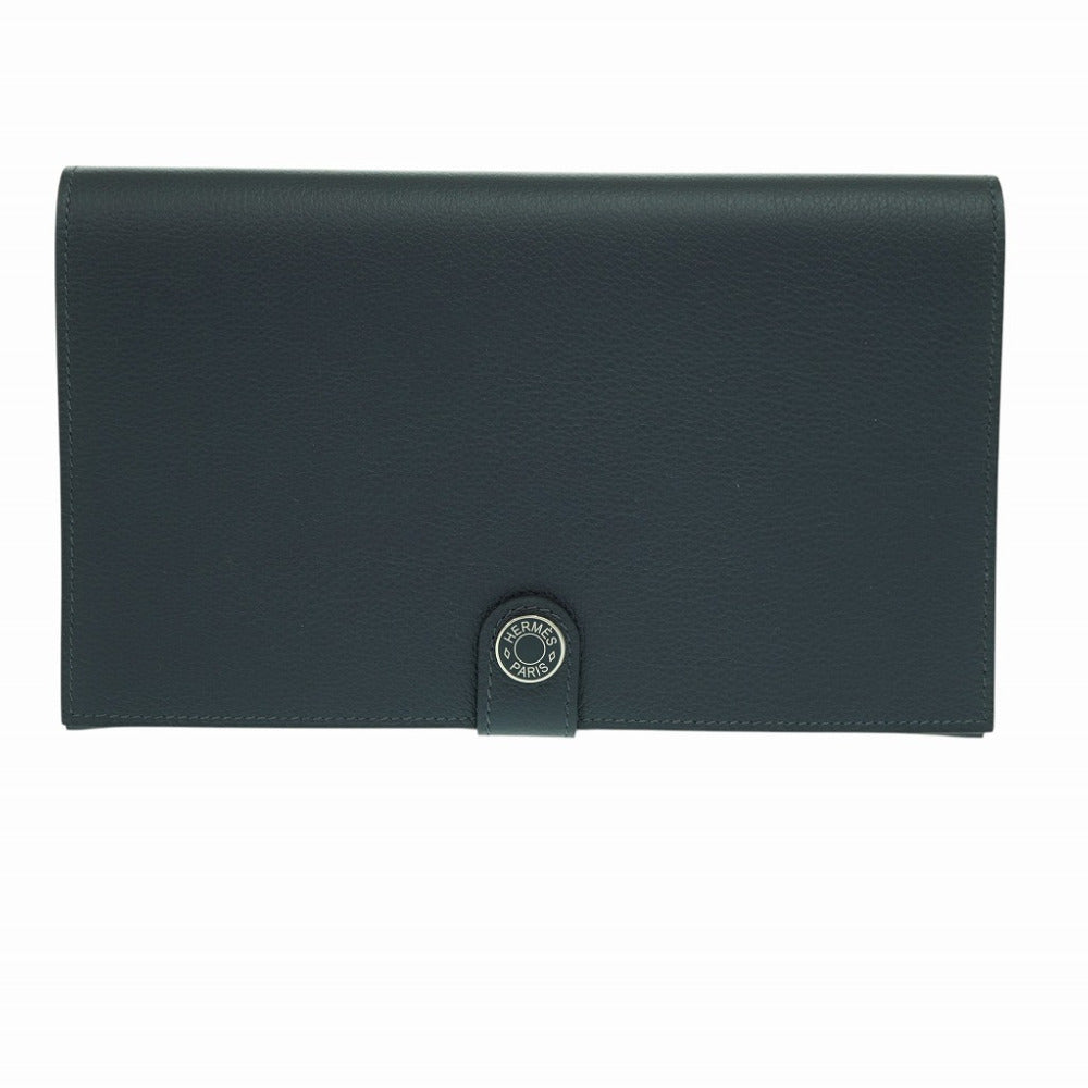 HERMES Long Wallet Purse Evercolor Bruny RMS Tutankhamun mens