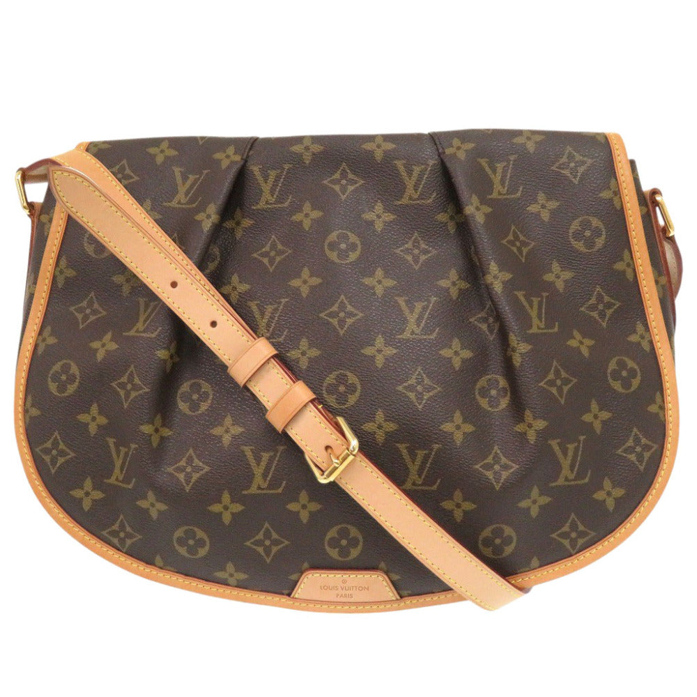 LOUIS VUITTON Shoulder Bag M40473 Monogram canvas Brown Monogram Menil Montan MM Women