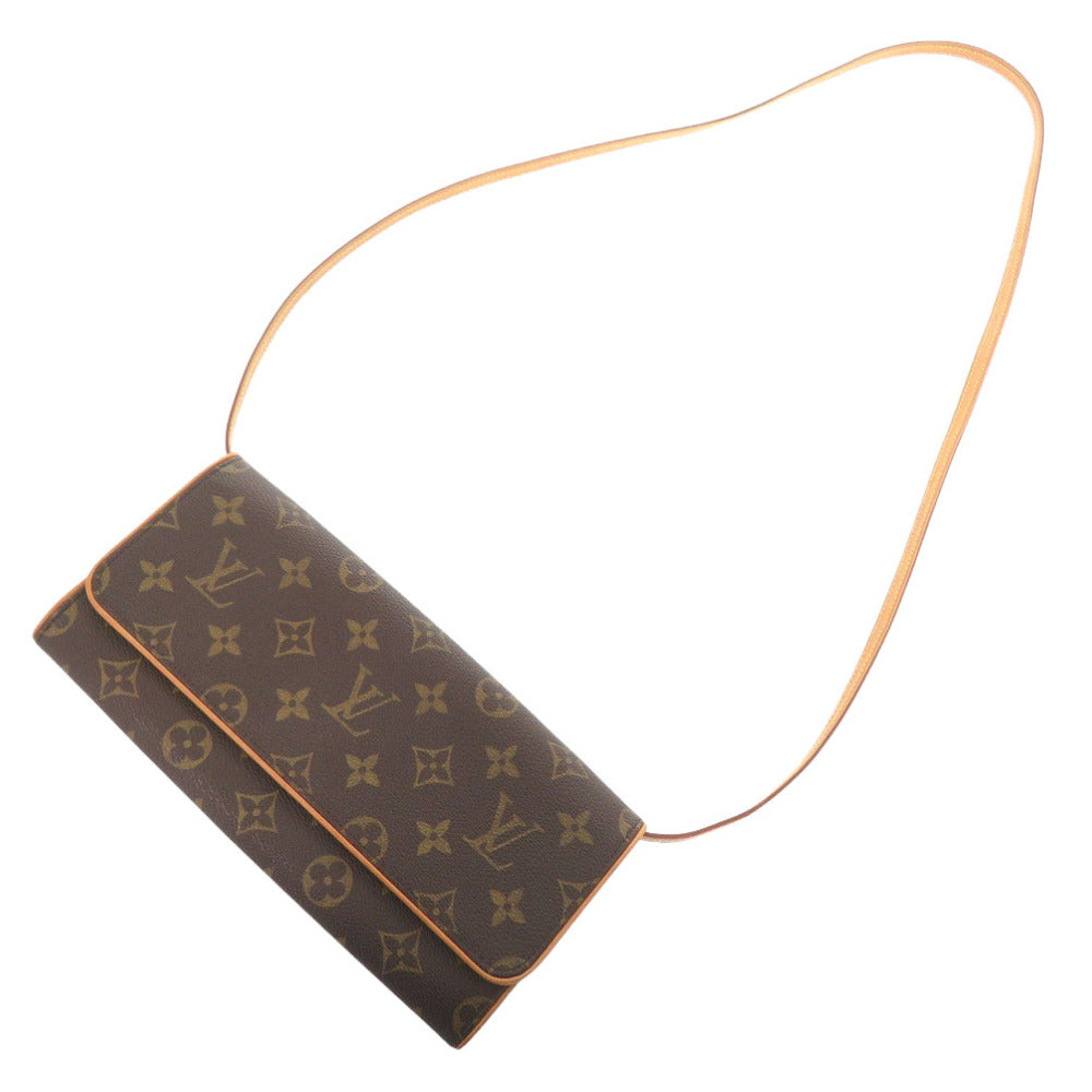LOUIS VUITTON Shoulder Bag M51852 Monogram canvas Brown Monogram Pochette Twin GM Women