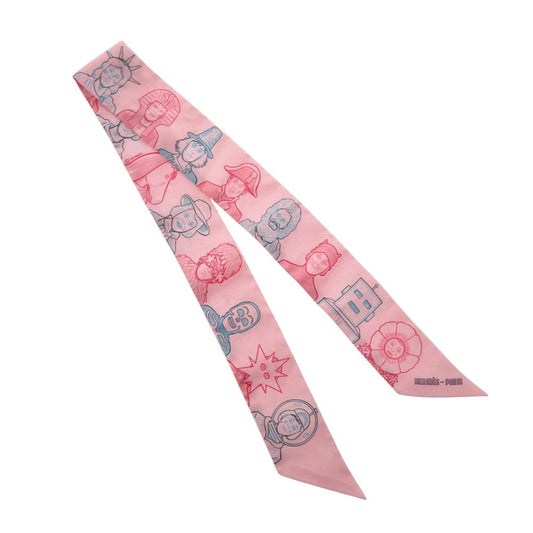 HERMES scarf 063780S silk Roseper Twilly DRESSE CODE Women