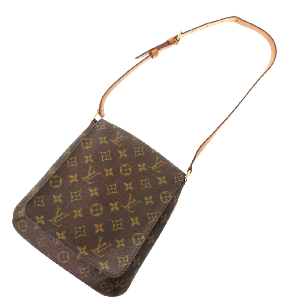 LOUIS VUITTON Shoulder Bag M51258 Monogram canvas Brown Monogram Musette Salsa short strap Women