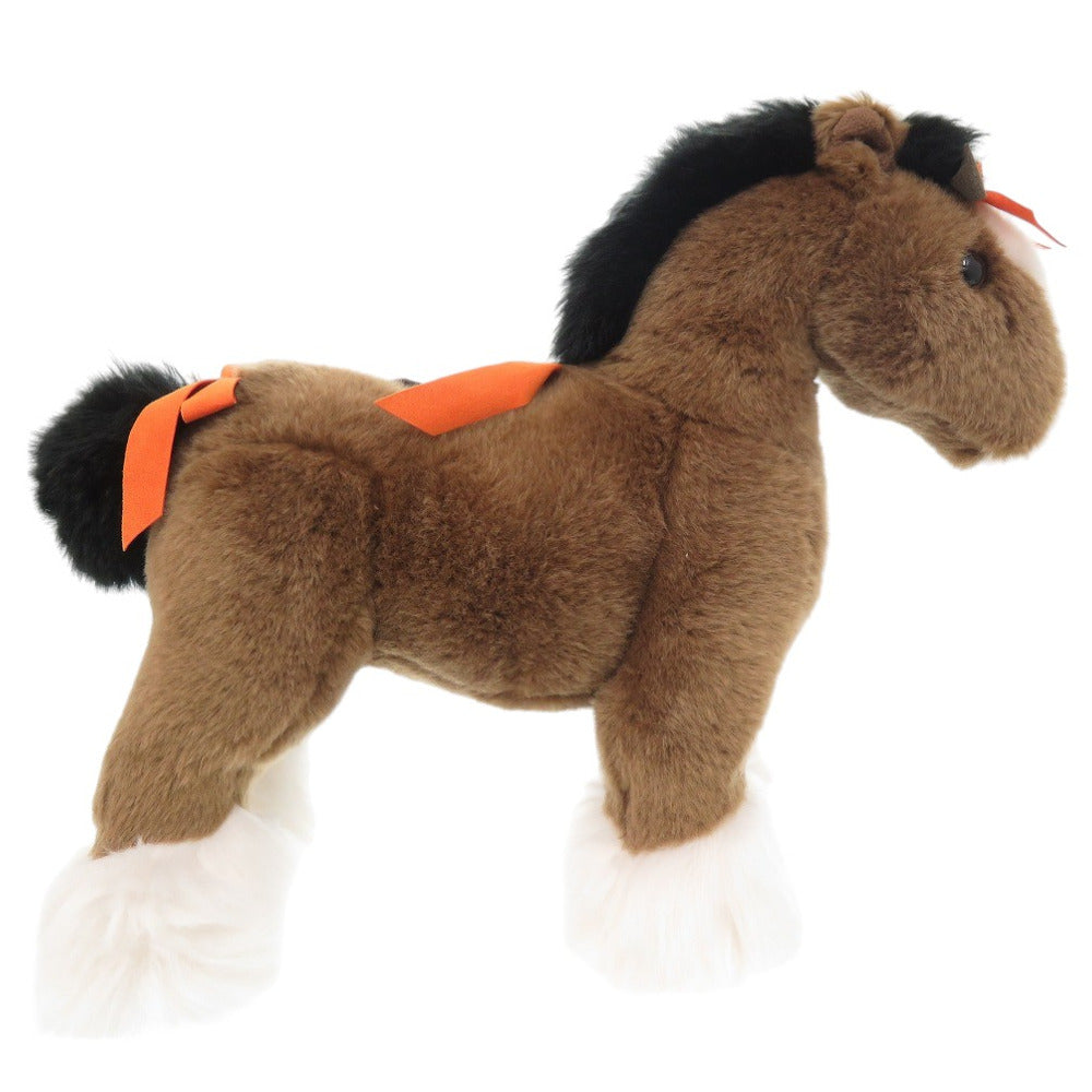 HERMES Plush Doll Acrylic, Polyester Brown Elmy PPM Women