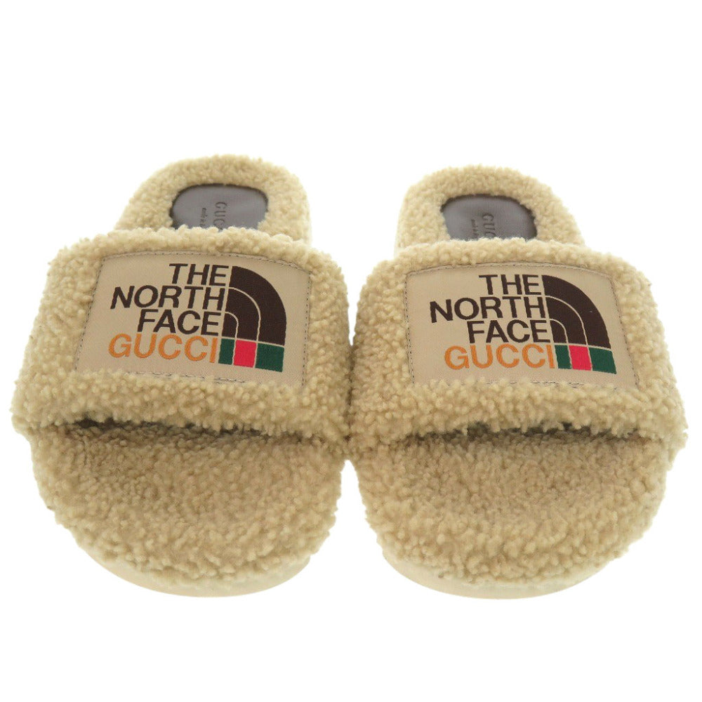 GUCCI Sandals 679948 Mouton beige mouton sandals The North Face collaboration Women 37
