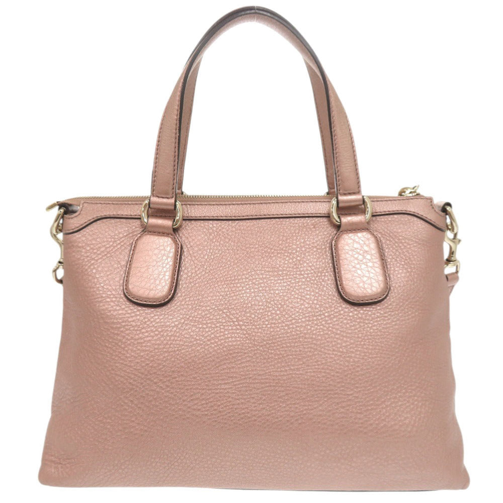 GUCCI Handbag 308362 leather pink Soho