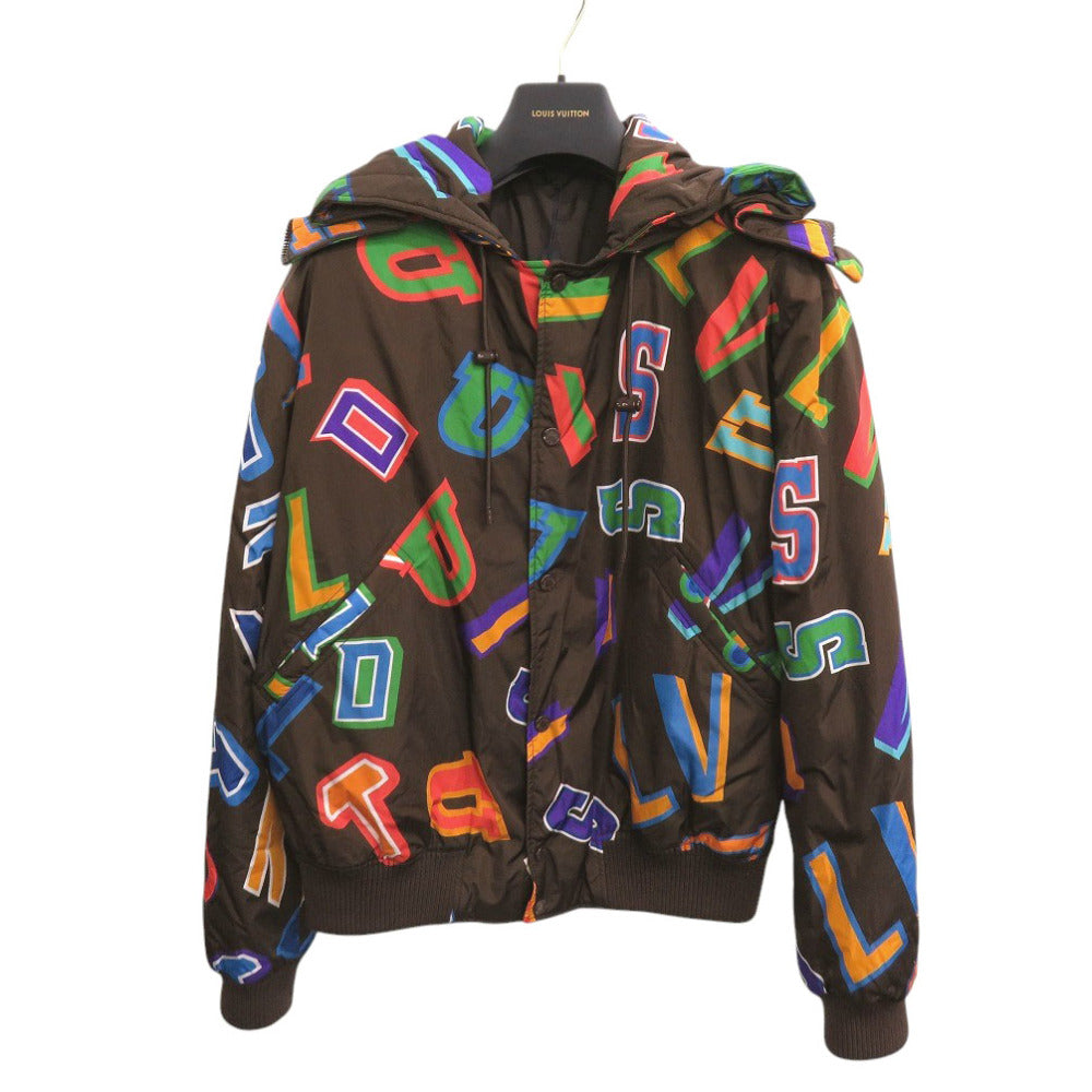 LOUIS VUITTON Blouson RM212M Nylon Brown 21AWxNBA Letter Nylon Blouson mens 48