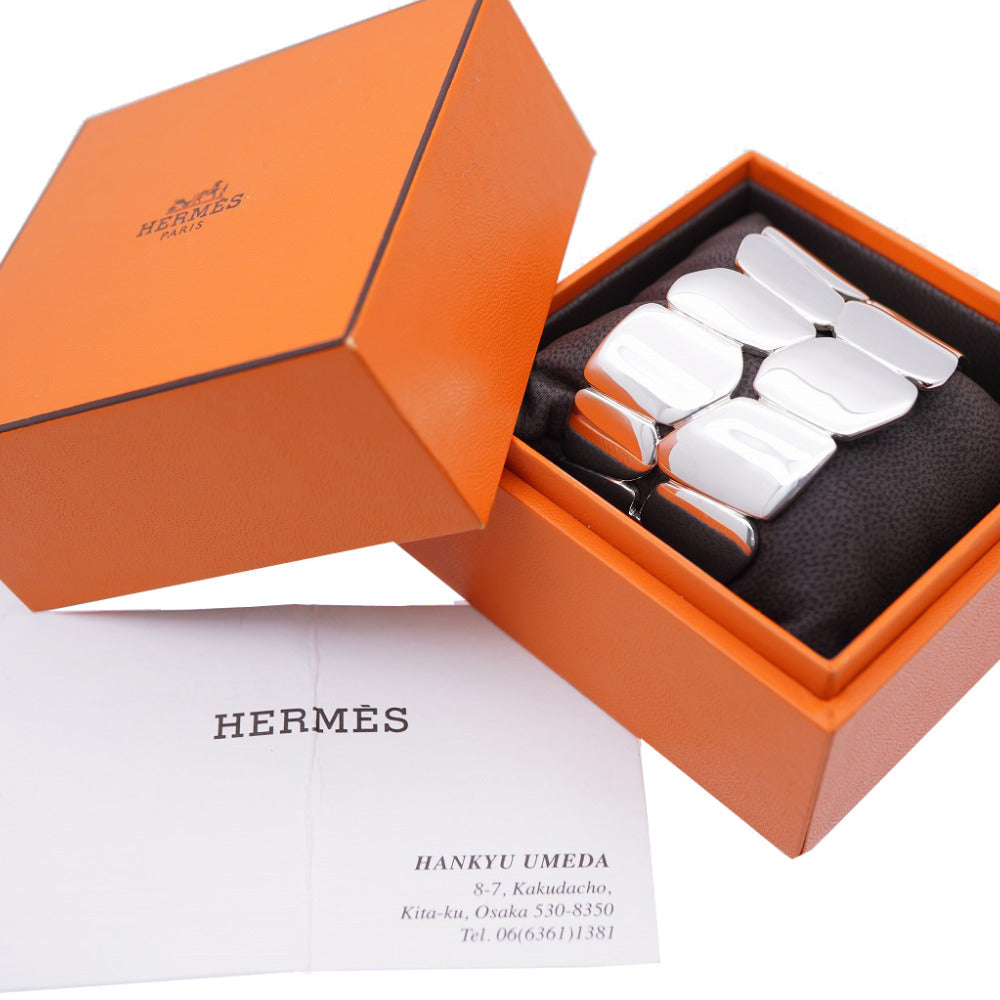 HERMES Bangle Silver925 Silver Niloticus Eclat Bangle Bracelet Women SH