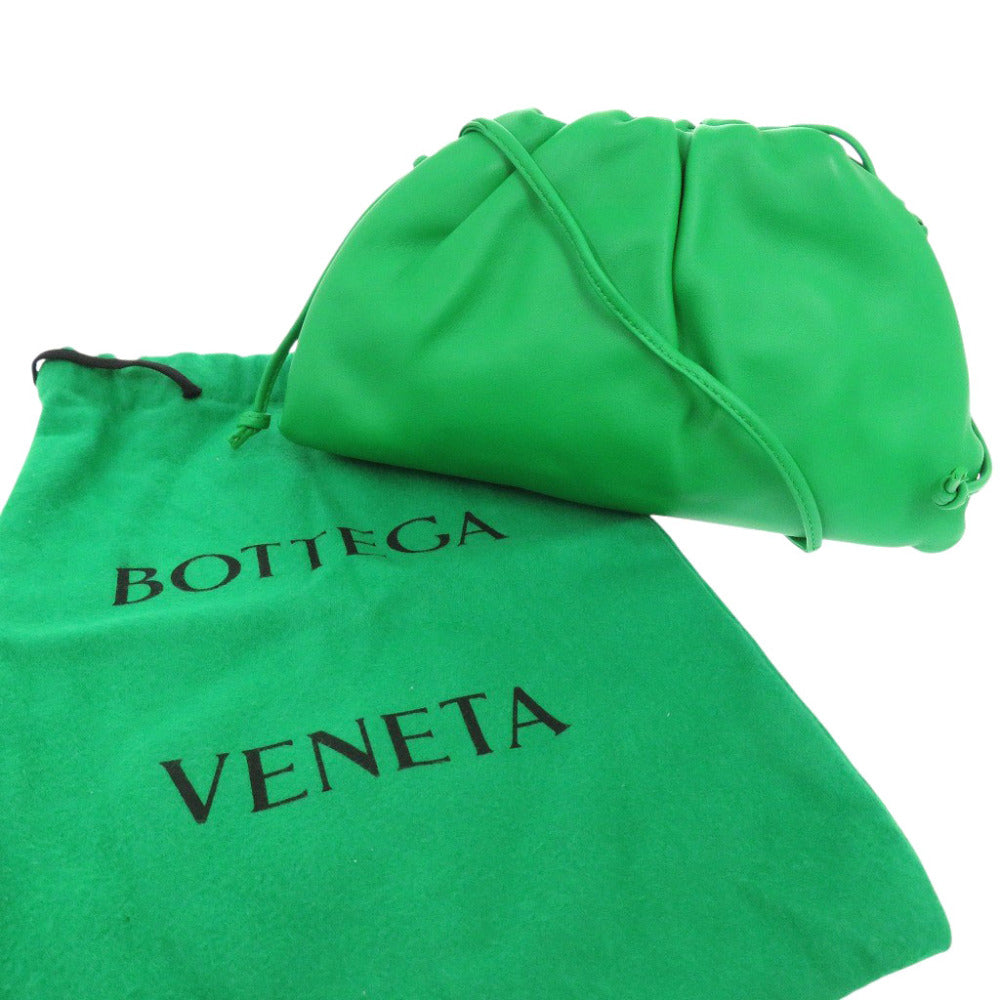 BOTTEGAVENETA Shoulder Bag 585852 leather green Mini The Pouch Purse Women