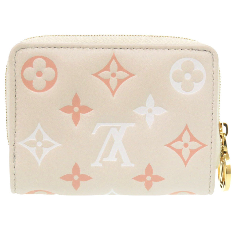 LOUIS VUITTON Bifold Wallet M82291 leather beige Monogram Portefeuille Lou Women