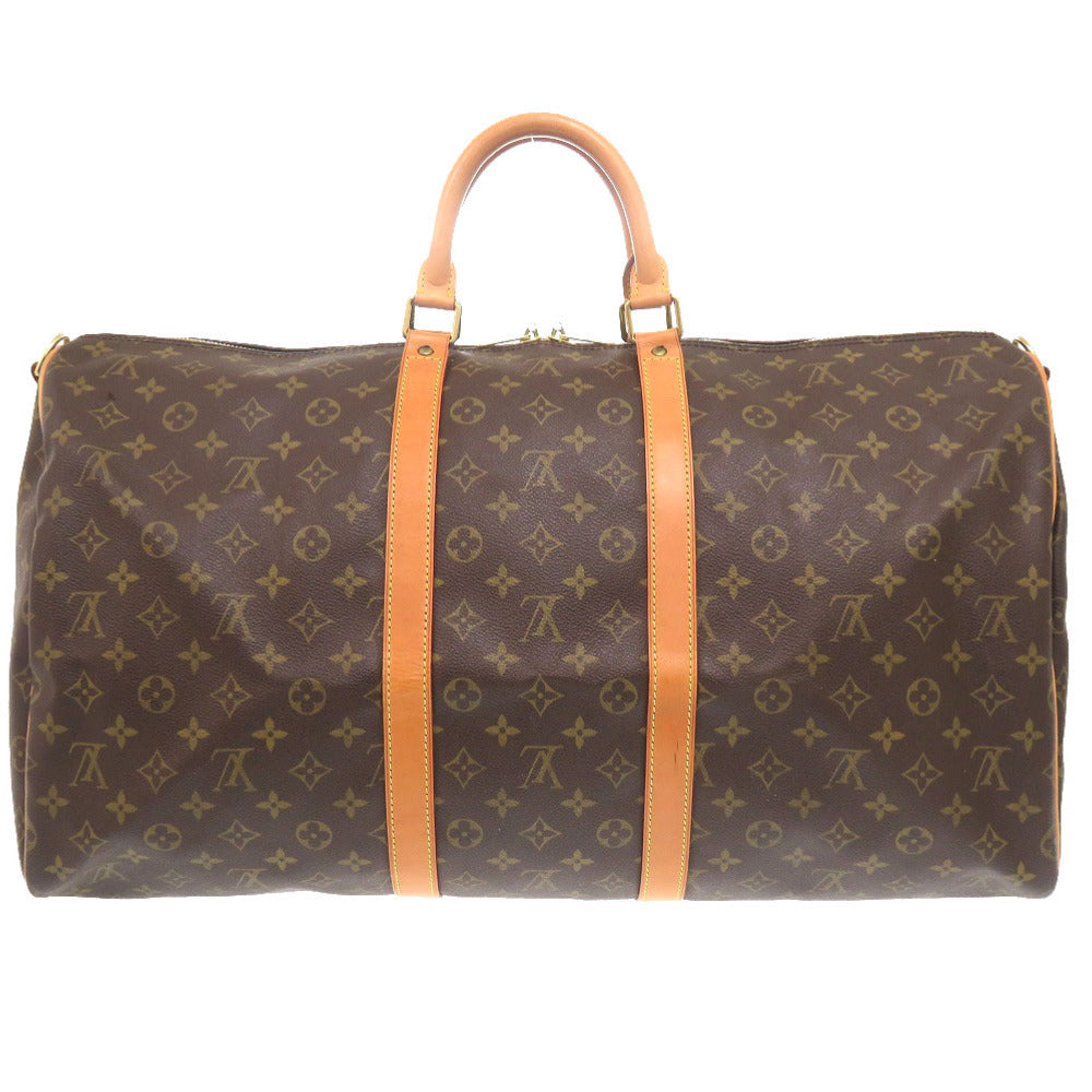 LOUIS VUITTON Boston Duffel bag M41414 Monogram canvas Brown Monogram Keepall bandouliere55 mens