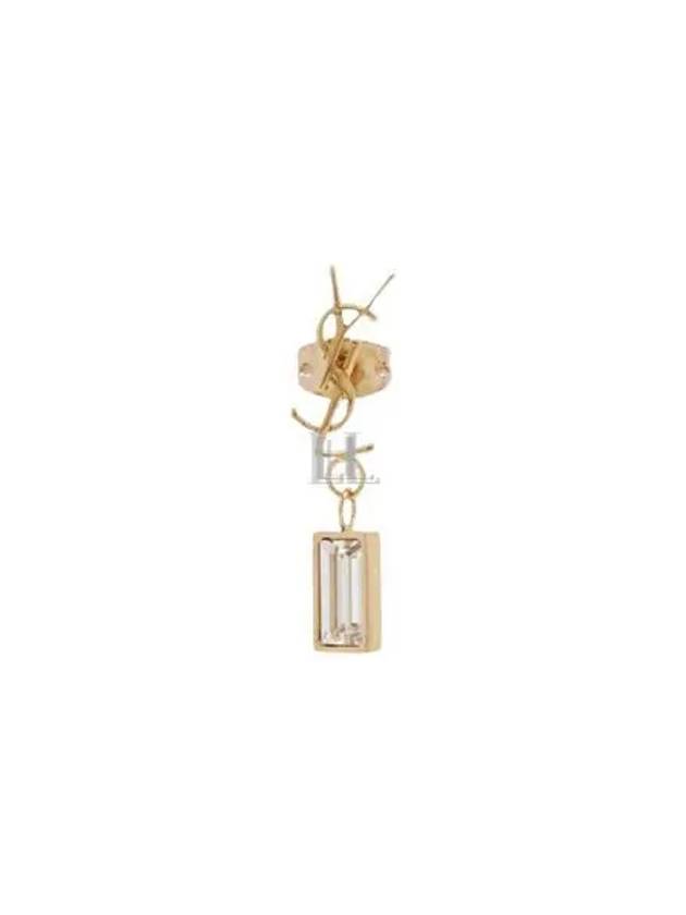 Luxury Saint Laurent Trending 2025 Monogram Logo Earrings Gold