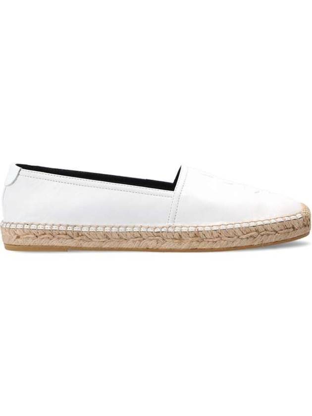 Luxury Saint Laurent Trending 2025 Women's Monogram Lambskin Espadrilles White