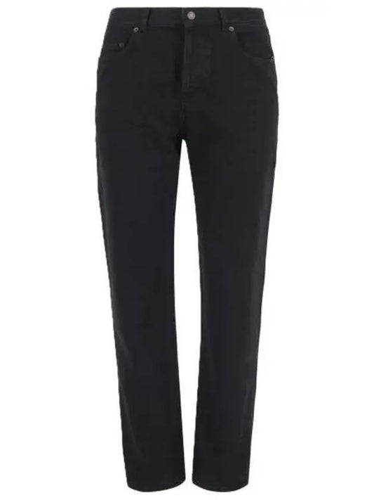 Luxury Saint Laurent Trending 2025 Vanessa Denim Straight Jeans Black