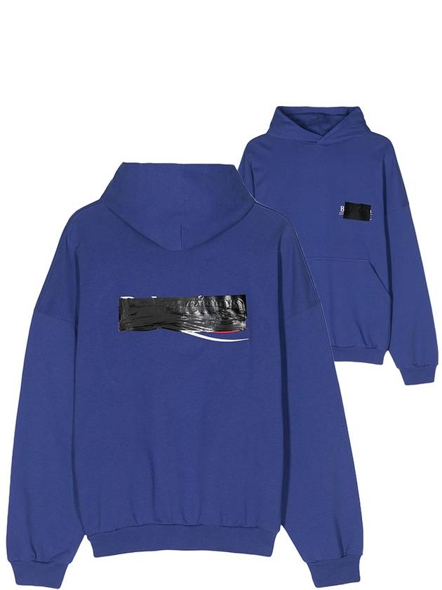 Luxury Balenciaga Trending 2025 Gaffer Maxi Hoodie Blue