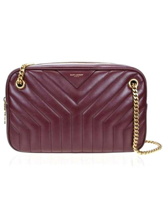 Luxury Saint Laurent Trending 2025 Joan Camera Shoulder Bag Burgundy