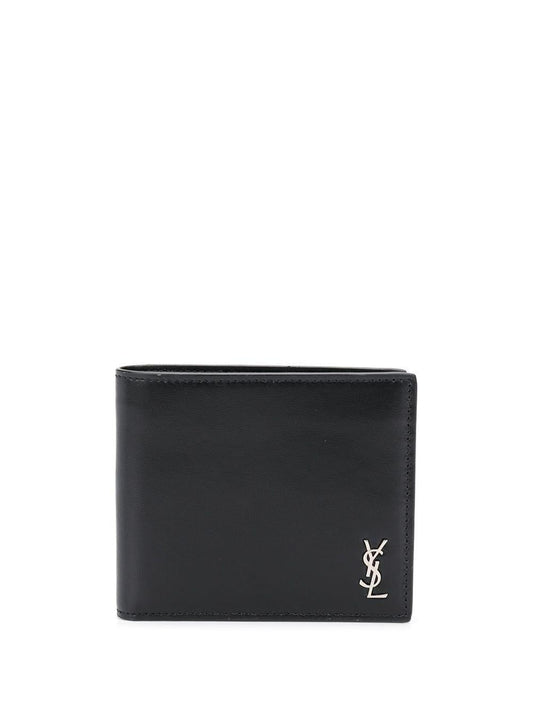 Luxury Saint Laurent Trending 2025 Men's Small Monogram Wallet in Black | 6077271JB0E
