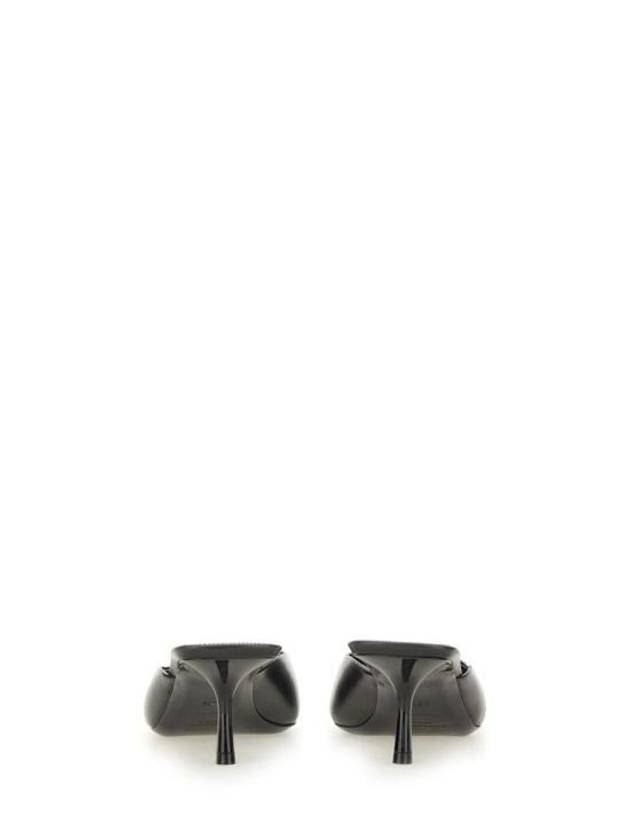 Luxury Saint Laurent Trending 2025 Women's Barbara Smooth Leather Mules Black