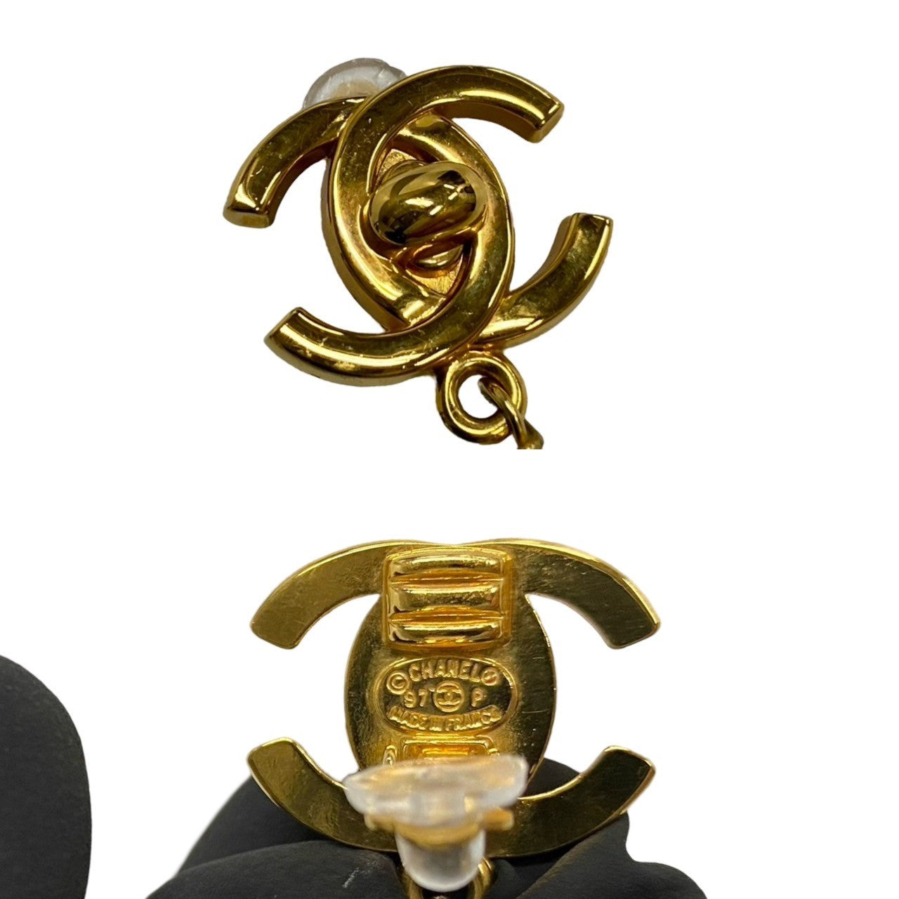 CHANEL Earring Gold Plated, Faux Pearl gold Women