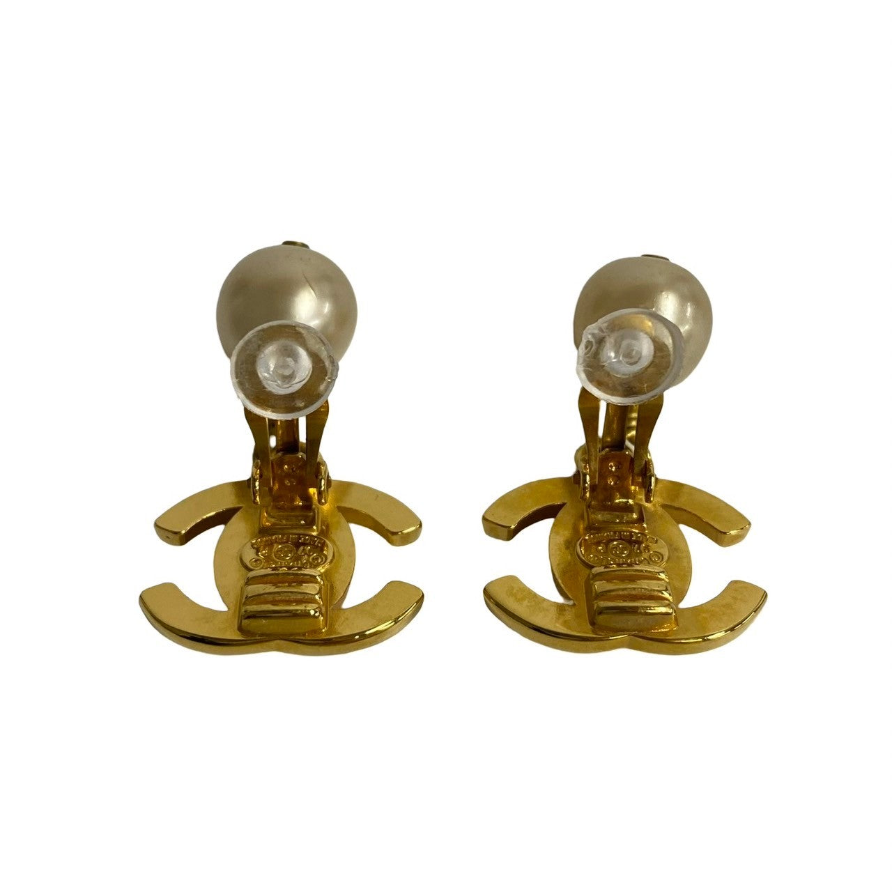 CHANEL Earring Gold Plated, Faux Pearl gold Women