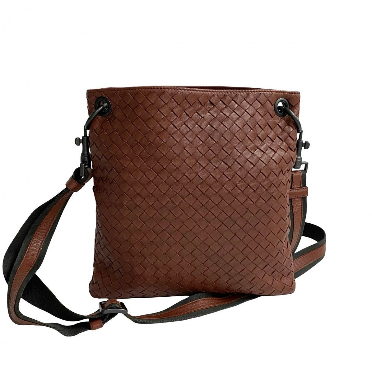 BOTTEGAVENETA Shoulder Bag leather Brown INTRECCIATO Women