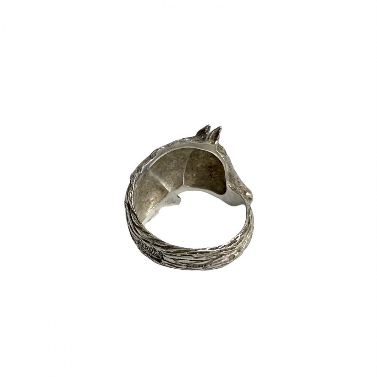 HERMES Ring Silver925 Silver Cheval Horse Ring mens(Unisex)