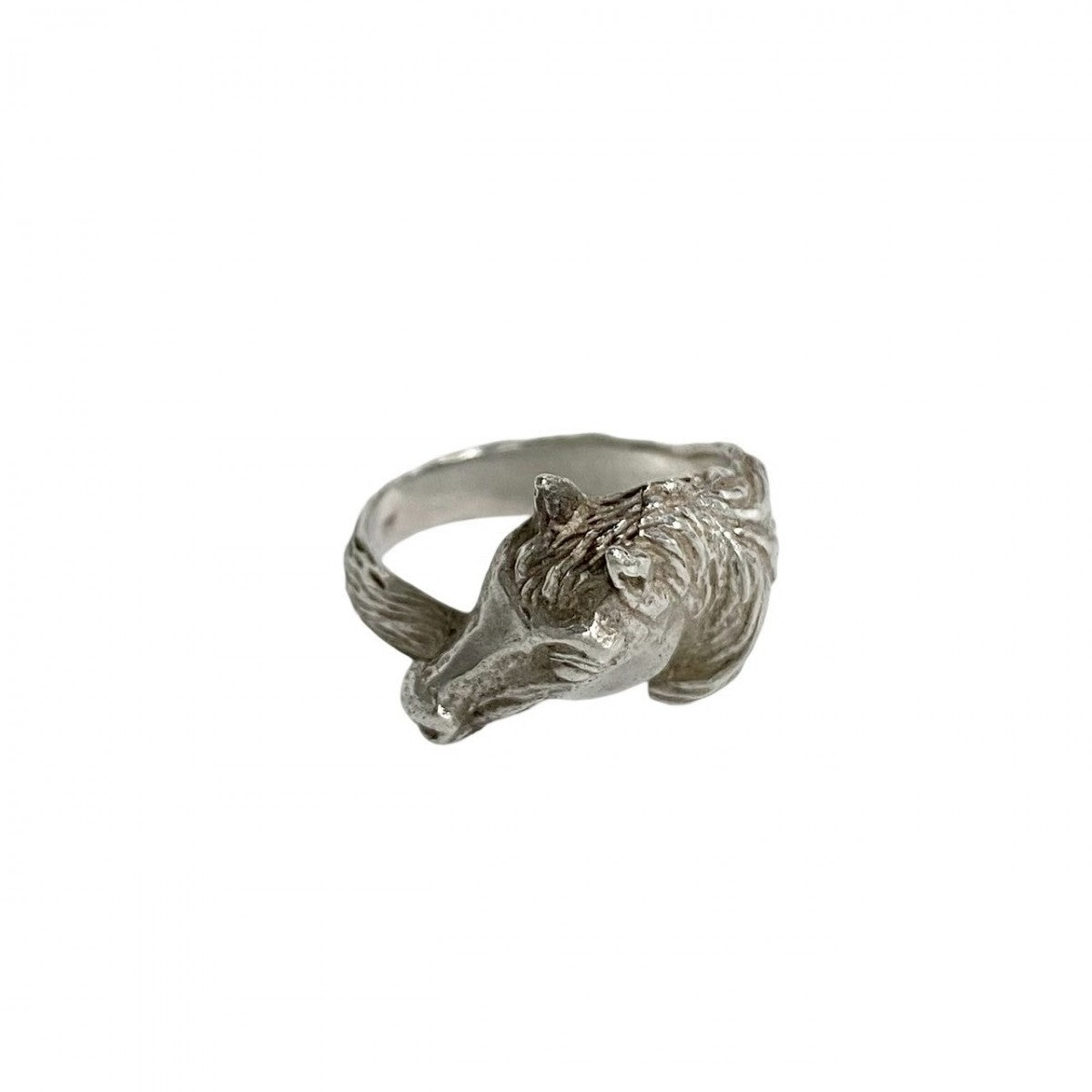 HERMES Ring Silver925 Silver Cheval Horse Ring mens(Unisex)