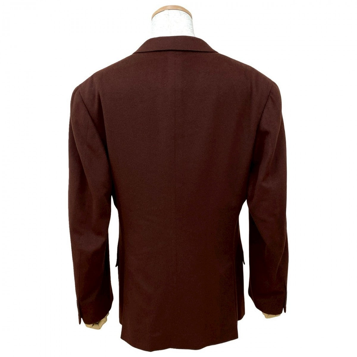 HERMES tailored jacket cashmere Brown mens 50