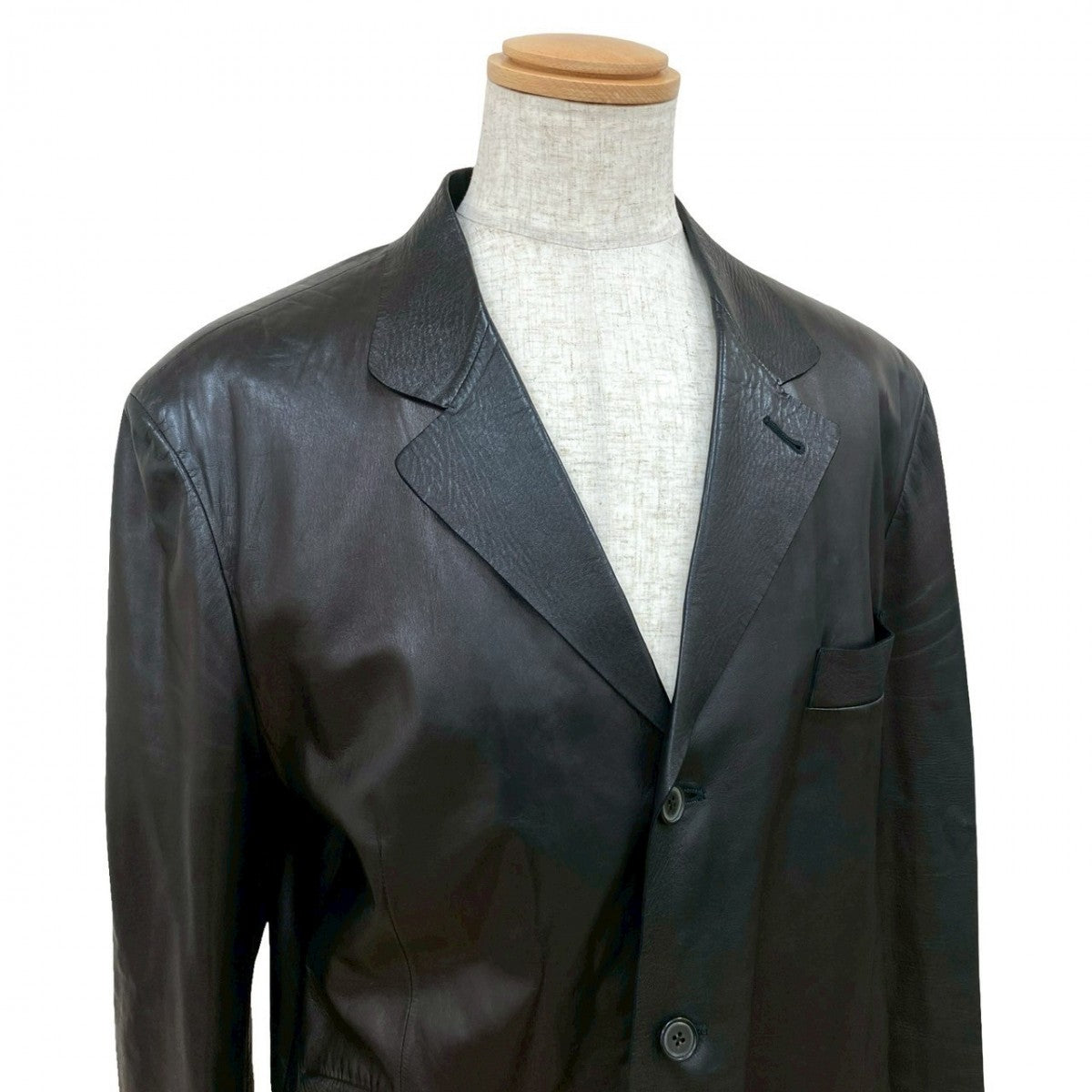 HERMES Other outerwear leather black 54