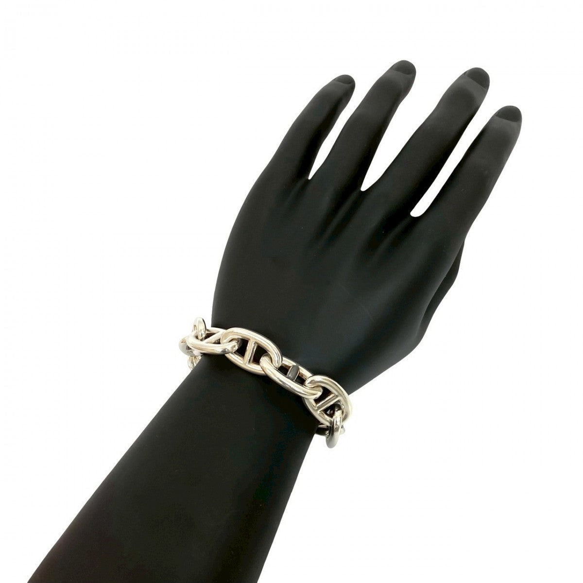HERMES bracelet Silver925 Silver Chene Dunkle TGM 13 frames mens