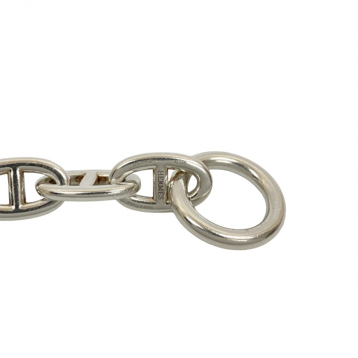 HERMES bracelet Silver925 Silver Chene Dunkle TGM 13 frames mens