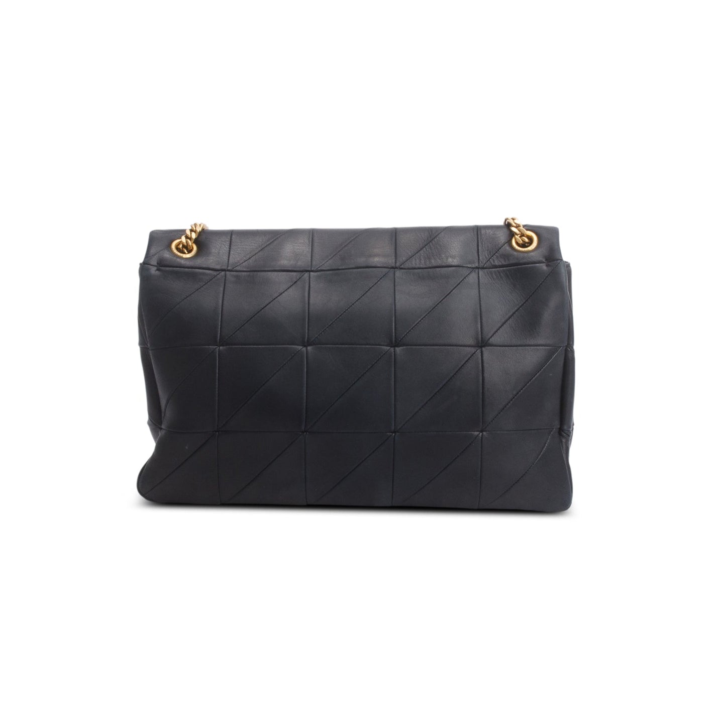 Saint Laurent Black Lambskin Matelasse Monogram Large Jamie 4.3 Shoulder Bag