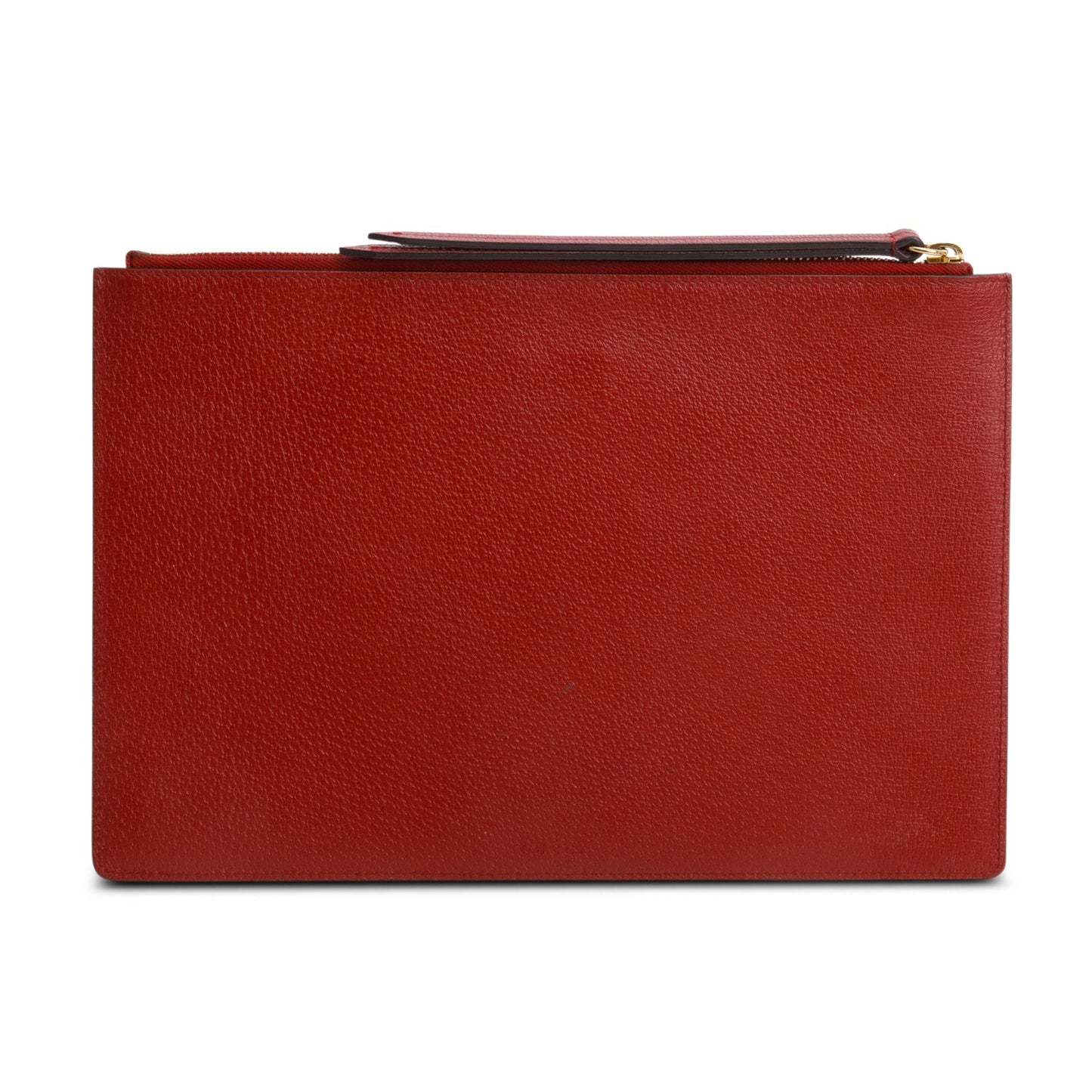Gucci Red GG Supreme Monogram Tian Large Zip Pouch