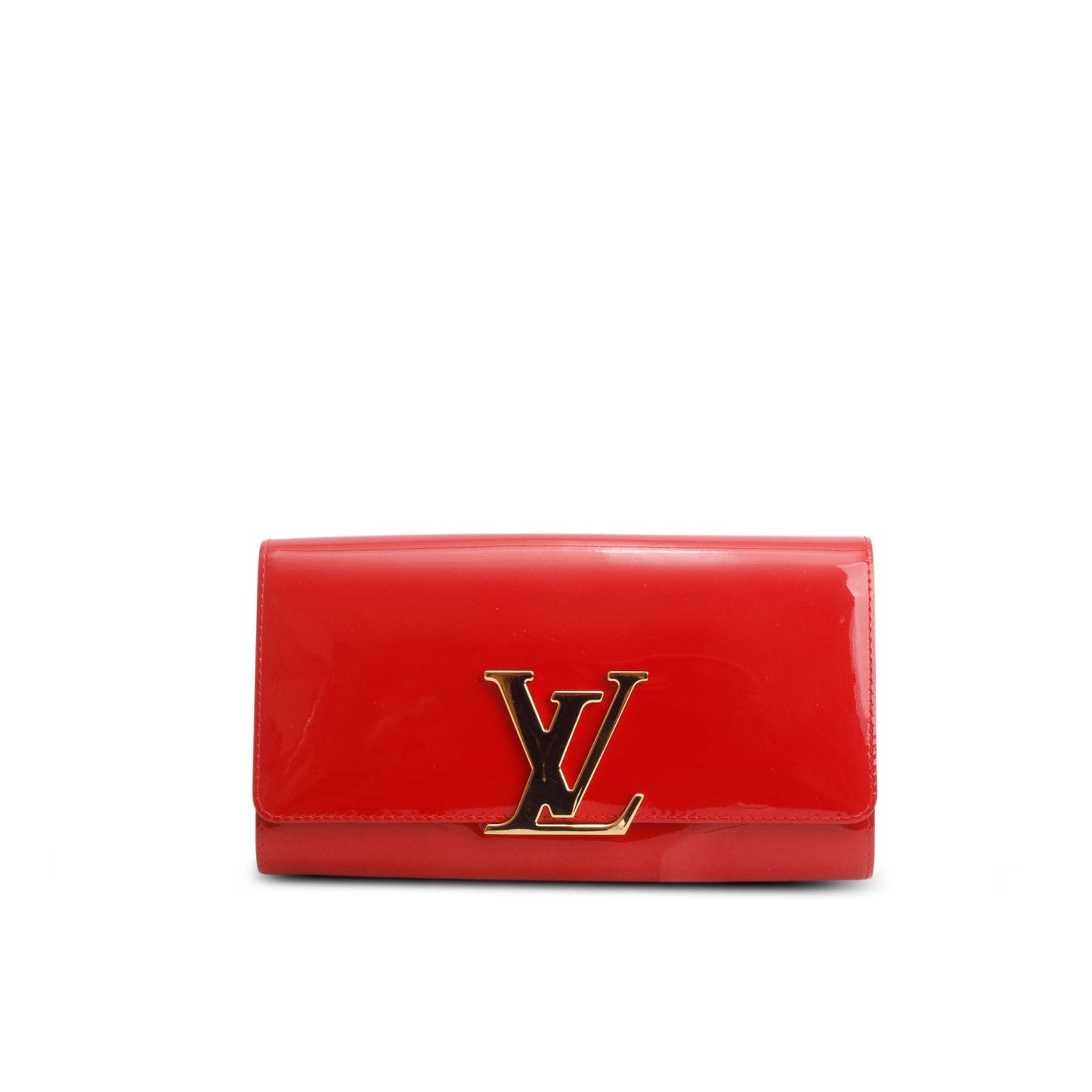Louis Vuitton Red Vernis Louise Clutch