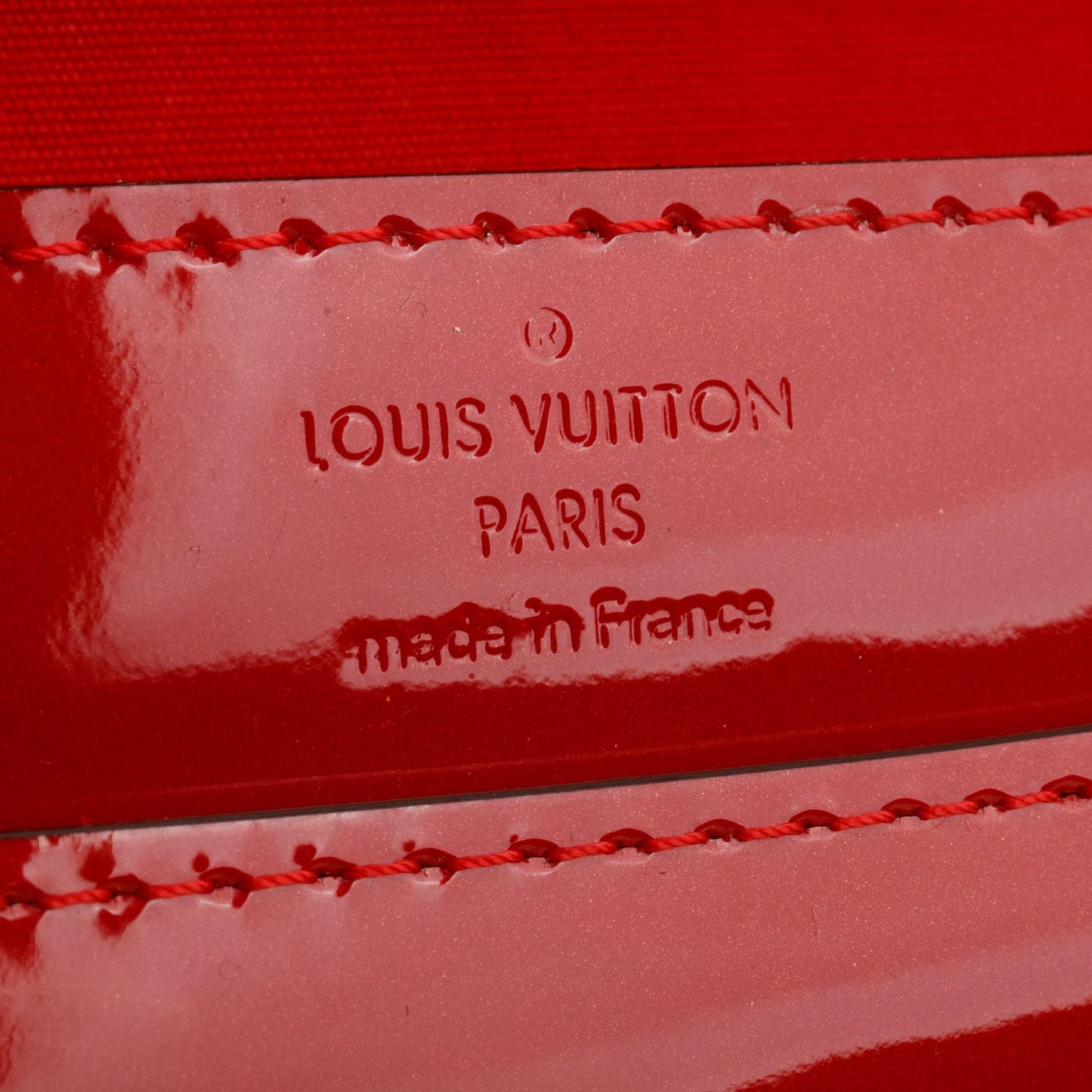 Louis Vuitton Red Vernis Louise Clutch