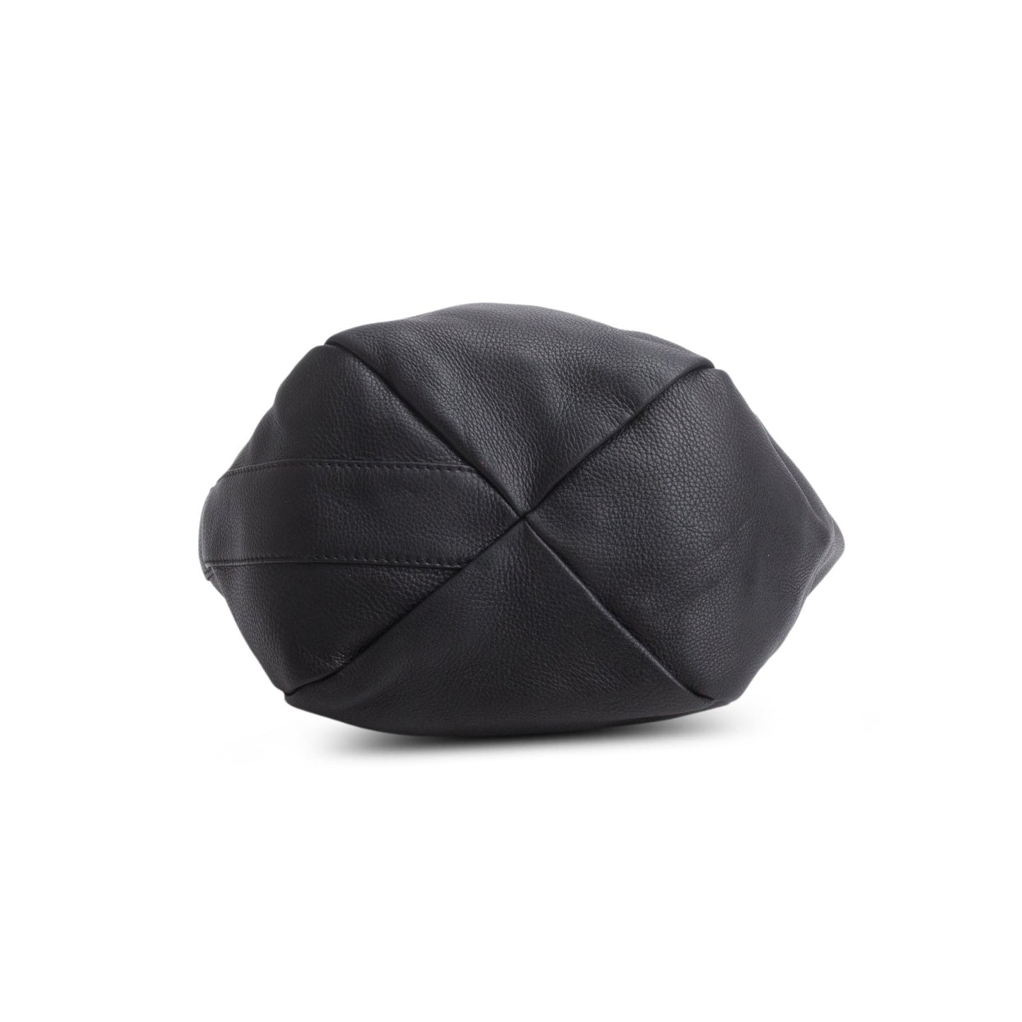 Gucci Black Grained Leather Horsebit Medium Greenwhich Hobo Bag