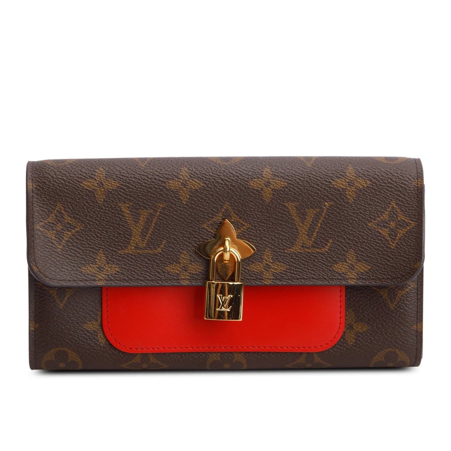 Louis Vuitton Monogram Flower Lock Wallet
