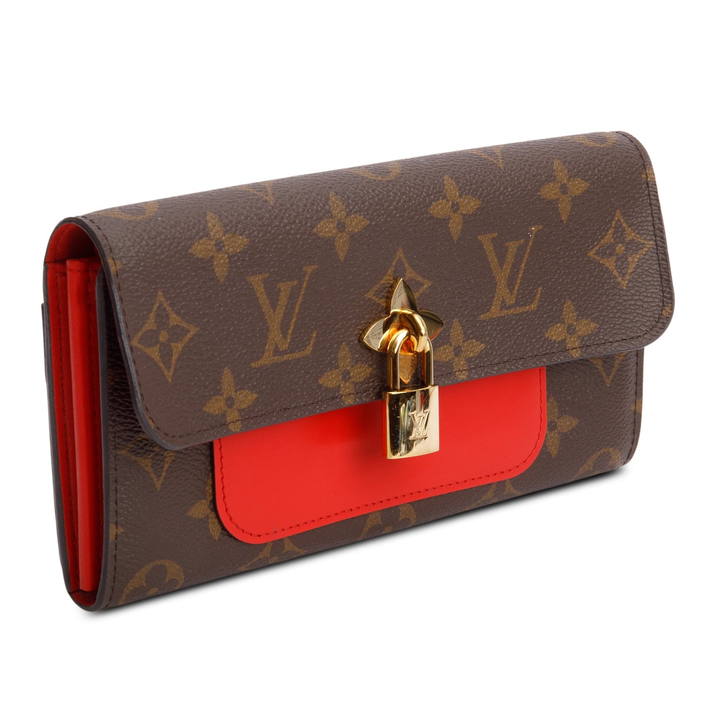 Louis Vuitton Monogram Flower Lock Wallet