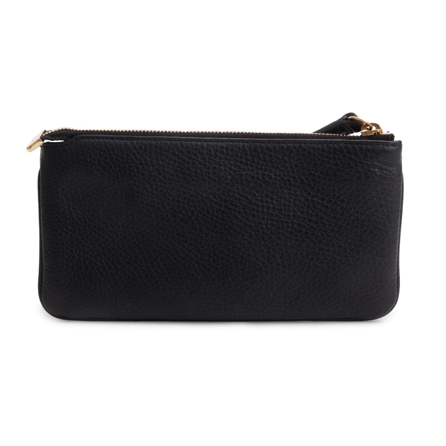 Gucci Black Pebbled Calfskin Soho Wristlet