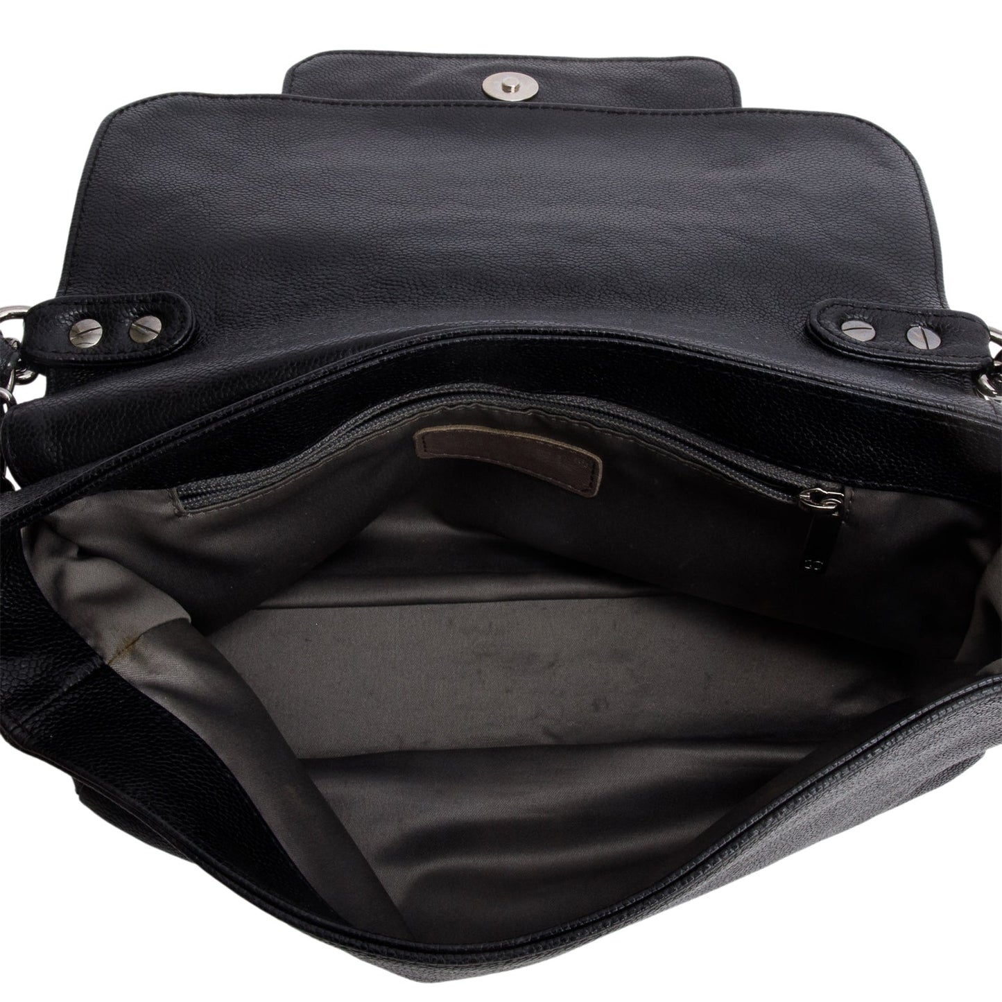 Chanel Black Caviar Leather Pocket in the City Flap Bag