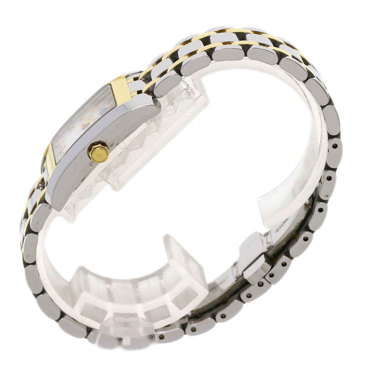 FENDI Watches Quartz 7000L Stainless Steel , SSxGP Silver Square face white dial Women