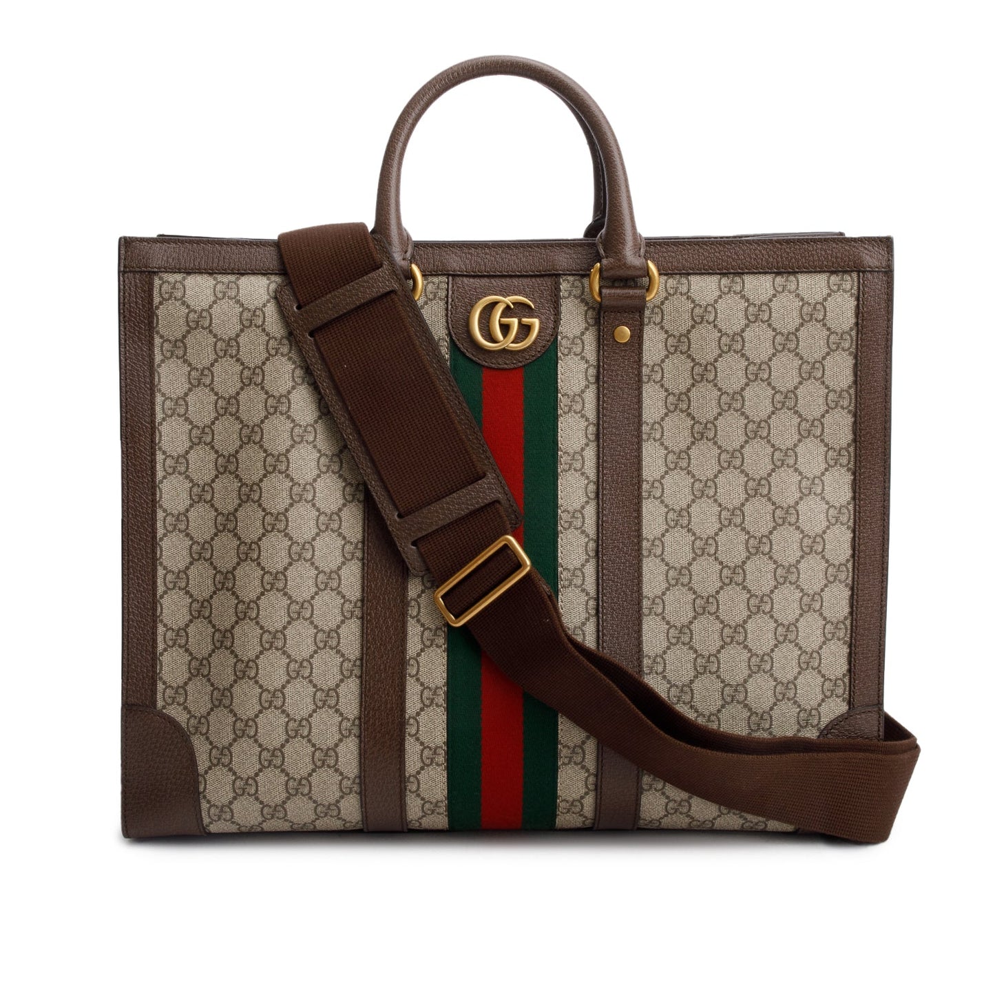 Gucci GG Supreme Monogram Web Ophidia Large Tote