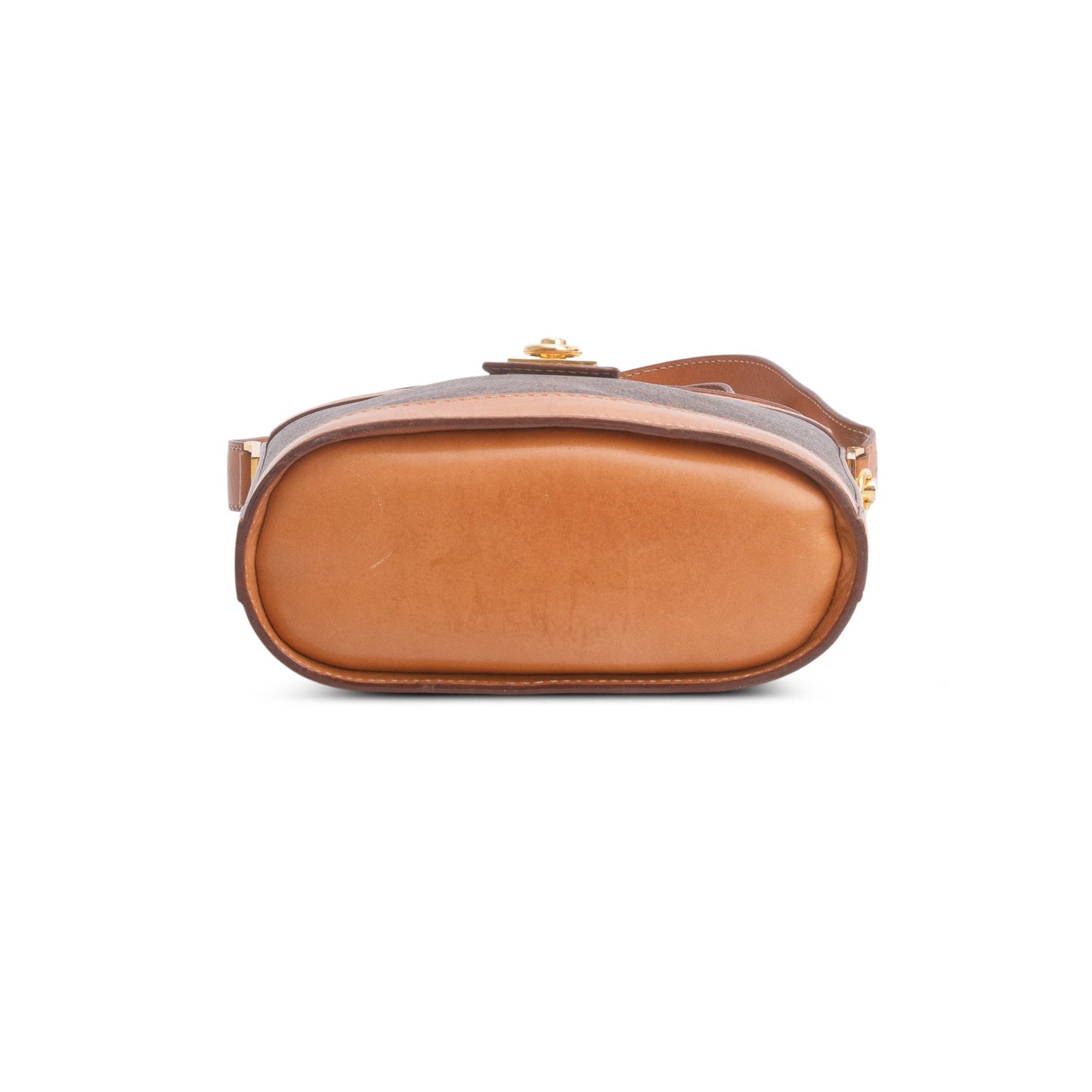 Celine Vintage Brown Triomphe Macadam Crossbody Bag