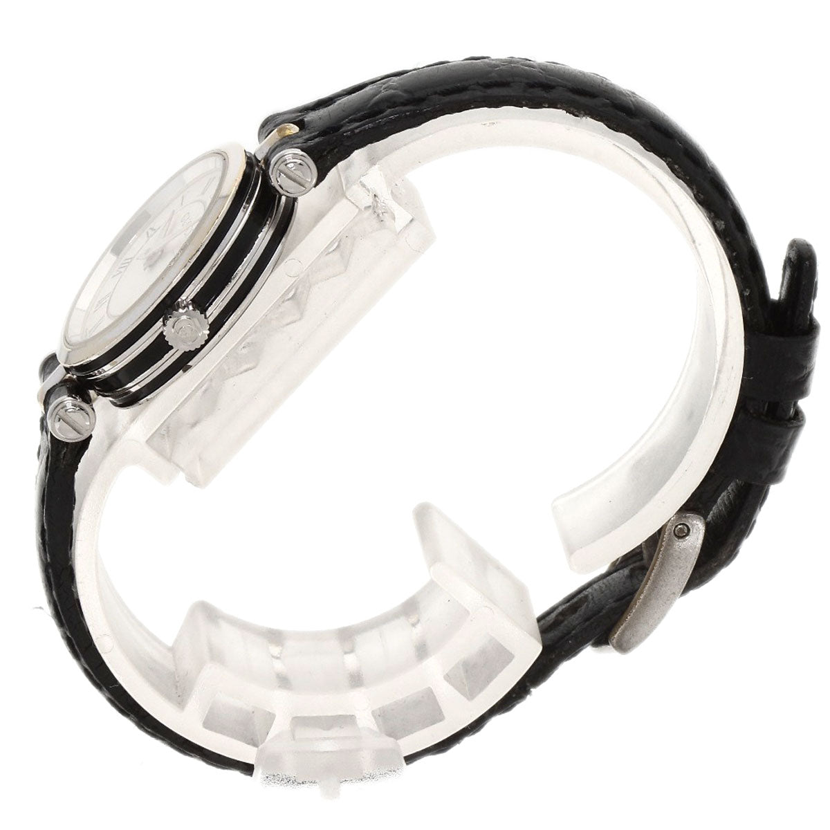 GUCCI Watches Quartz 2040L Stainless Steel, Leather Silver Sherry line Silver dial Women