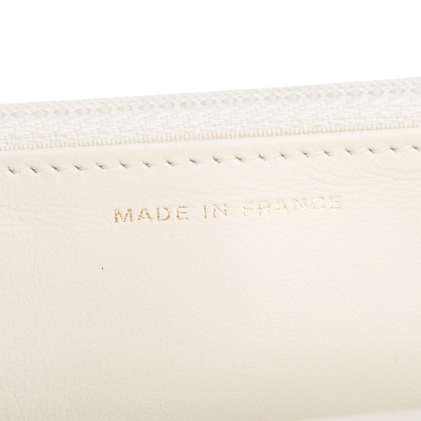 Chanel White Caviar Quilted Boy Wallet on Chain