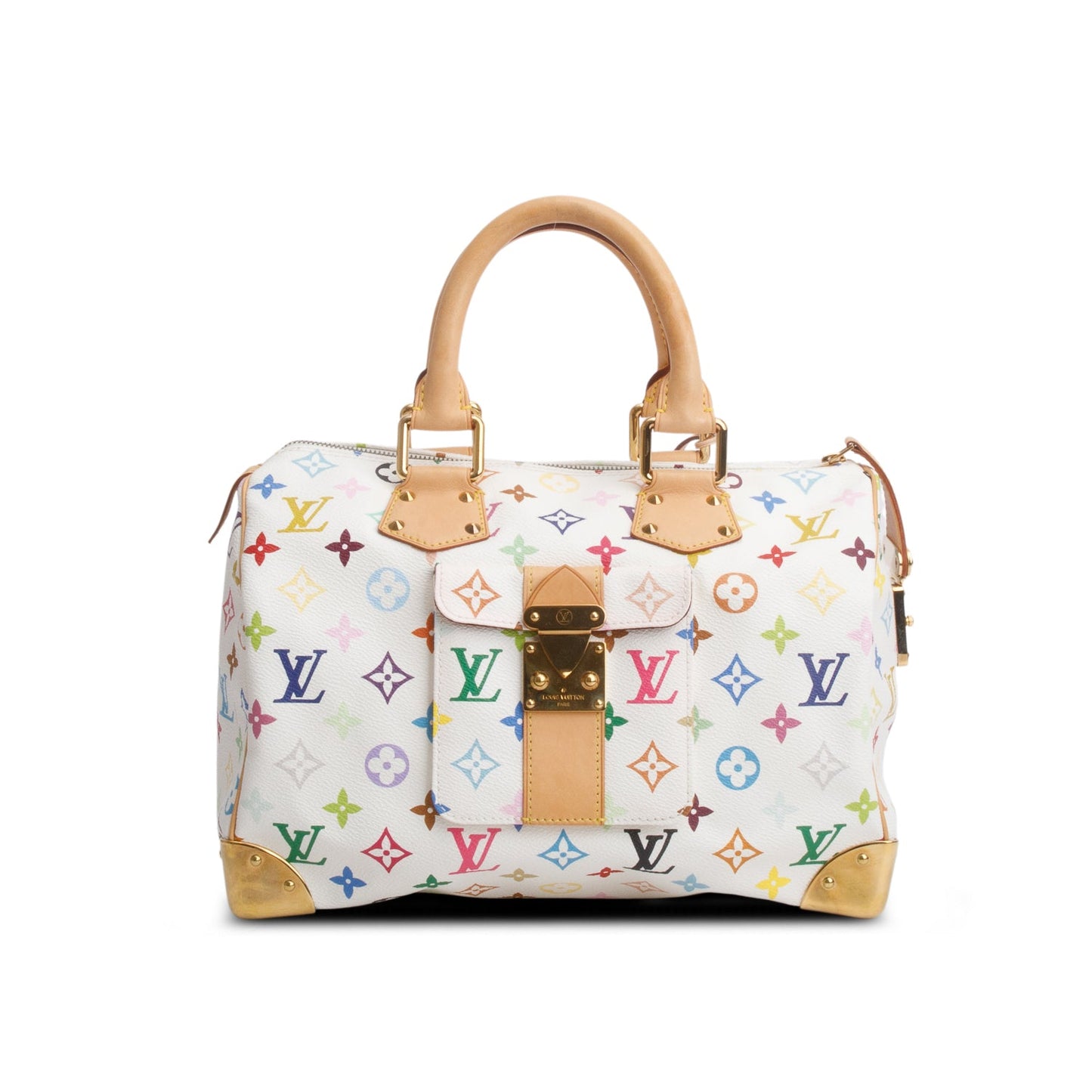 Louis Vuitton White Monogram Multicolore Speedy 30
