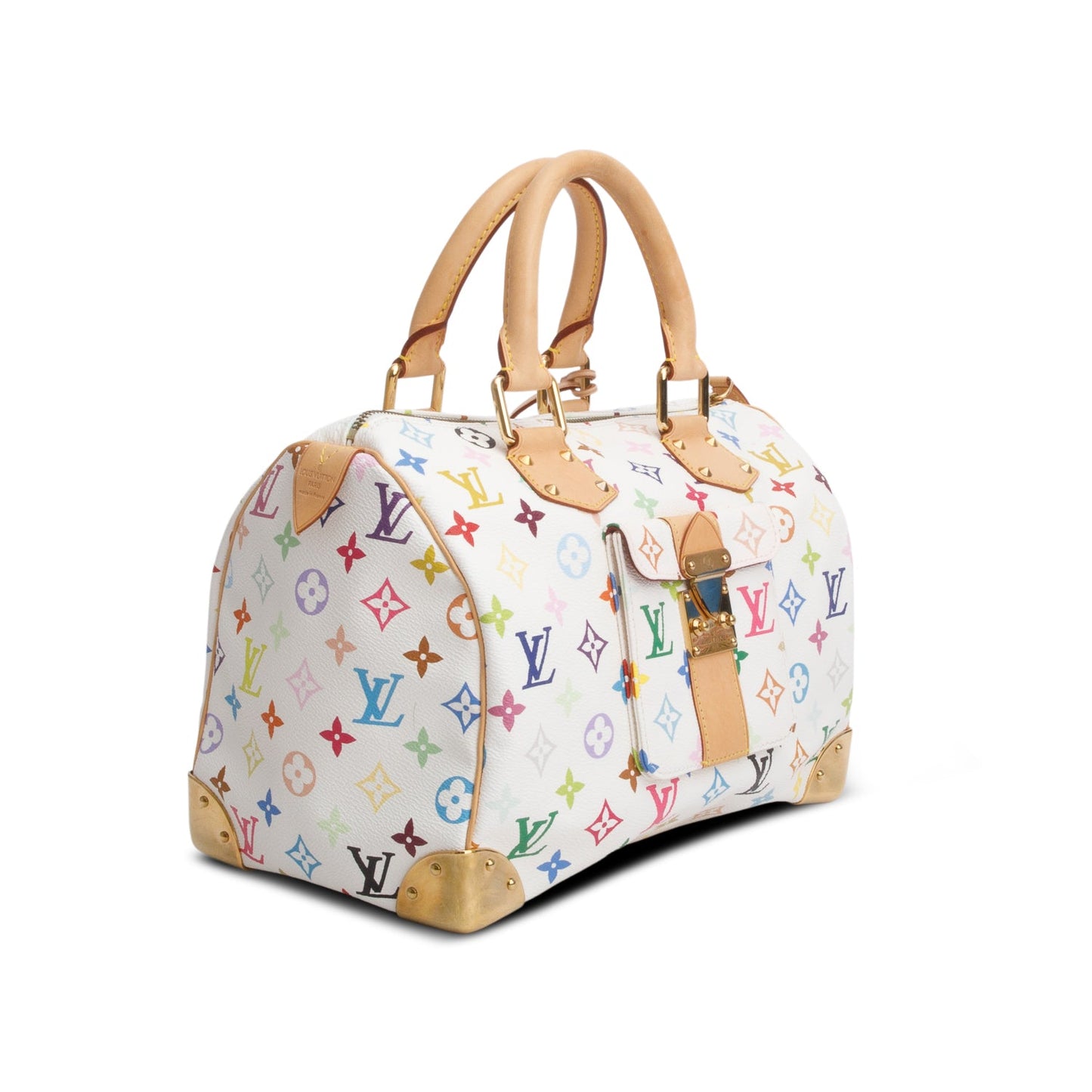 Louis Vuitton White Monogram Multicolore Speedy 30